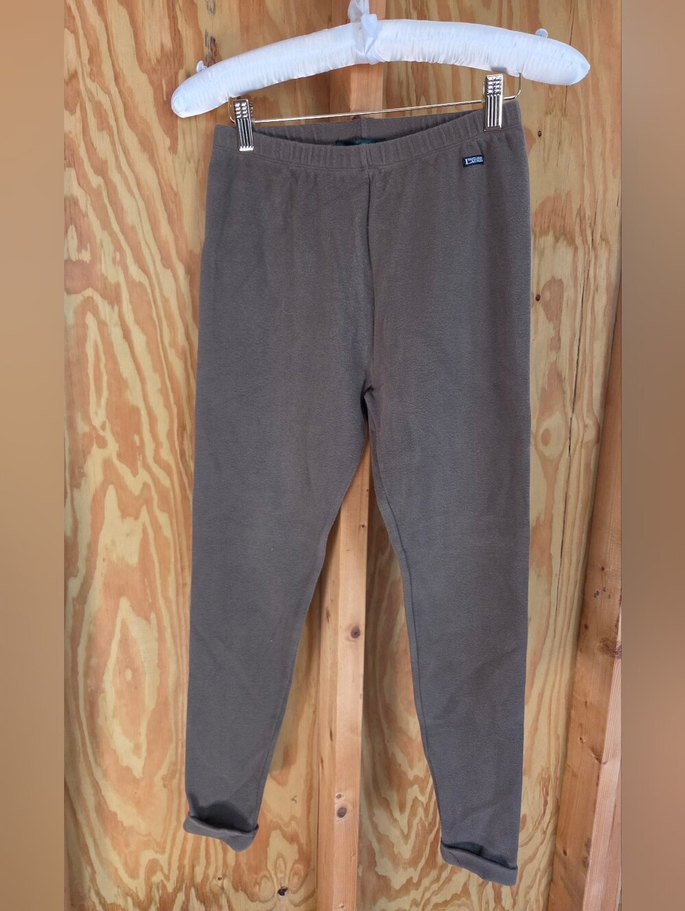 Lauren Ralph Lauren Vintage Taupe Brown Cotton Stretch Leggings M
